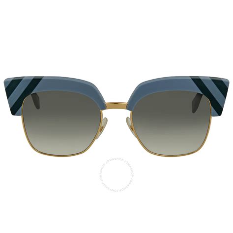 fendi ff 0241/s|Fendi Waves Grey Gradient Square Ladies Sunglasses FF .